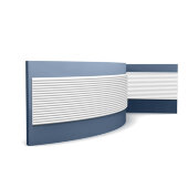 Декоративная панель гибкая Orac Decor 3D WX210F белый полиуретан 200x25.5x1.3 см