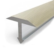 Декорированный Т-профиль из алюминия Т-14 КД Дуб жемчужный 2,7 м Декорированный Т-профиль из алюминия Т-14 КД Дуб жемчужный 2,7 м