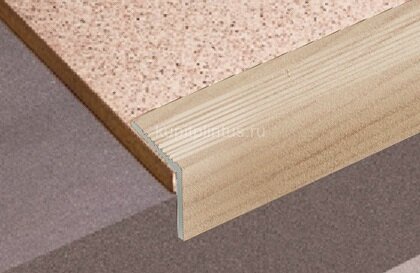 Заказать Угловой порог из декорированного алюминия Д19 КД Сосна 2,7 м Заказать Угловой порог из декорированного алюминия Д19 КД Сосна 2,7 м