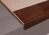 Порог угловой алюминиевый Д16 КД Махагон (декорированный) 2,7 м Порог угловой алюминиевый Д16 КД Махагон (декорированный) 2,7 м