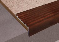 Порог угловой алюминиевый Д16 КД Махагон (декорированный) 2,7 м Порог угловой алюминиевый Д16 КД Махагон (декорированный) 2,7 м