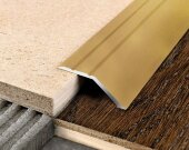 Порог разноуровневый из алюминия С1 Золото КЕ (анодированный) 2,7 м Порог разноуровневый из алюминия С1 Золото КЕ (анодированный) 2,7 м