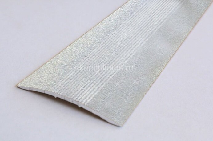 Заказать Порог алюминиевый покрытие порошковая эмаль А5 КР Люкс серебро люкс 2,7 м 