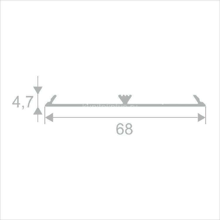 Заказать Алюминиевый порог плоский с 2-мя резиновыми вставками 68 мм ПО-200-02 серебро матовое 2.7 м Заказать Алюминиевый порог плоский с 2-мя резиновыми вставками 68 мм ПО-200-02 серебро матовое 2.7 м