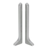 Комплект заглушек (левая+правая) для напольного плинтуса Effector Q63 серебро Комплект заглушек (левая+правая) для напольного плинтуса Effector Q63 серебро