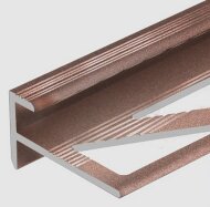 Профиль F-образный алюминиевый 10 мм PV53-14 розовый матовый 2,7 м Профиль F-образный алюминиевый 10 мм PV53-14 розовый матовый 2,7 м