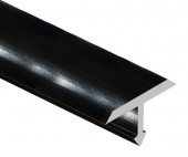 Профиль Т-образный алюминий 26 мм (плоский) Gunsen PV39-19 черный блестящий 2,7 м
