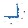 Заказать Уголок фигурный ПВХ вспененный 15х15 Асви 115 Белый 2,7 м Заказать Уголок фигурный ПВХ вспененный 15х15 Асви 115 Белый 2,7 м