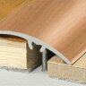 Алюминиевый порог разноуровневый скрытое крепление 50 мм Effector A65-08 Бук 2,7 м