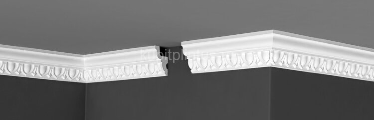 Заказать Потолочный плинтус 60х37 мм Де-Багет Декор ДП 22/70 белый 2 м Заказать Потолочный плинтус 60х37 мм Де-Багет Декор ДП 22/70 белый 2 м