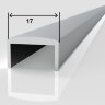 Заказать Алюминиевый П-профиль ПП-0699 Перило 13 х 17 под стекло 12 мм 3 м 