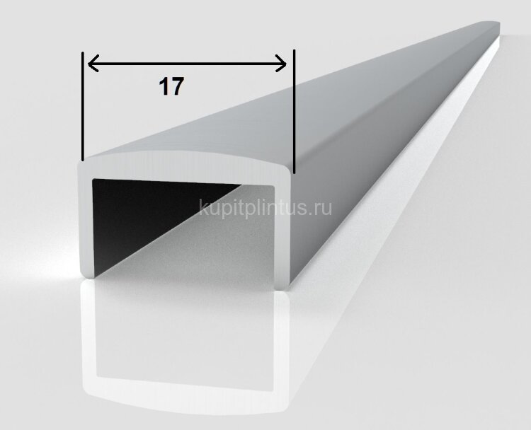 Заказать Алюминиевый П-профиль ПП-0699 Перило 13 х 17 под стекло 12 мм 3 м 