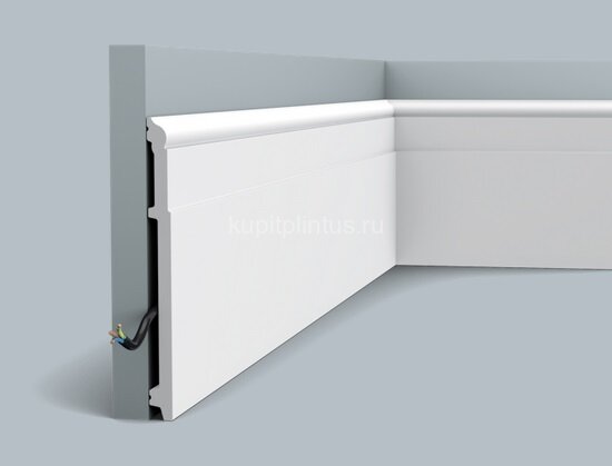 Заказать Плинтус с кабель-каналом Orac Decor Duropolymer SX156 2 м Заказать Плинтус с кабель-каналом Orac Decor Duropolymer SX156 2 м