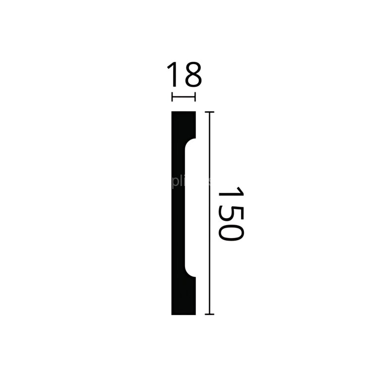 Заказать Напольный плинтус NMC Wallstyl FD15S белый 150х18 мм 2 м Заказать Напольный плинтус NMC Wallstyl FD15S белый 150х18 мм 2 м