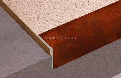Заказать Угловой порог из декорированного алюминия Д19 КД Пробка 2,7 м Заказать Угловой порог из декорированного алюминия Д19 КД Пробка 2,7 м