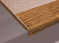 Порог угловой алюминиевый Д16 КД Дуб деревенский (декорированный) 2,7 м Порог угловой алюминиевый Д16 КД Дуб деревенский (декорированный) 2,7 м