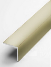 Алюминиевый уголок защитный 20х20 мм прямой PV74-16 титан матовый 2,7 м