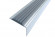 Заказать Профиль угловой алюминиевый противоскользящий со вставкой из термоэластопласта Стандарт 38х20 мм Алюминий-Серый 2,7м 