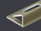 Алюминиевый L-профиль 12 мм PV03-16 титан матовый 2,7 м