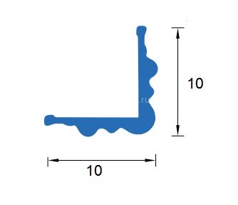 Заказать Уголок фигурный ПВХ вспененный 10х10 Асви 110 Белый 2,7 м Заказать Уголок фигурный ПВХ вспененный 10х10 Асви 110 Белый 2,7 м