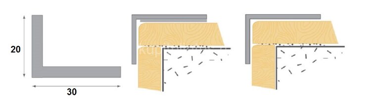 Заказать Уголок декоративный ПВХ Cezar 30х20 цвет 101 Белый 2,75 м Заказать Уголок декоративный ПВХ Cezar 30х20 цвет 101 Белый 2,75 м