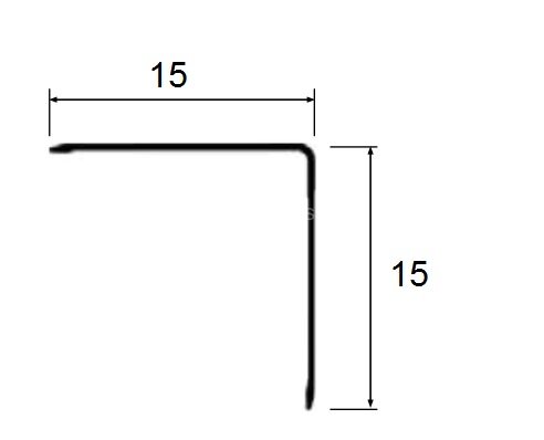 Заказать Угол защитный 15х15 мм алюминий PV61-07 Бронза блестящая 2,7 м Заказать Угол защитный 15х15 мм алюминий PV61-07 Бронза блестящая 2,7 м