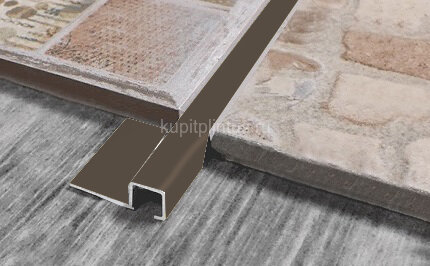 Заказать Профиль для плитки внешний П-образный алюминий 12х12 мм PV32-06 бронза матовая 2,7 м Заказать Профиль для плитки внешний П-образный алюминий 12х12 мм PV32-06 бронза матовая 2,7 м