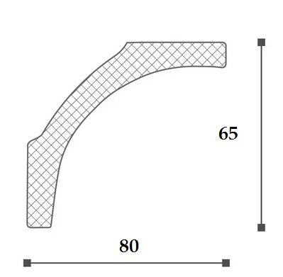 Заказать Карниз NMC Nomastyl B1 65х80 2 м Заказать Карниз NMC Nomastyl B1 65х80 2 м