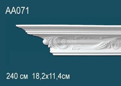 Заказать Потолочный плинтус с орнаментом Перфект AA071 114х182х215 мм 2,4 м Заказать Потолочный плинтус с орнаментом Перфект AA071 114х182х215 мм 2,4 м