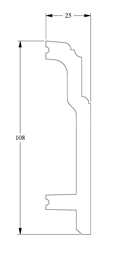 Заказать Плинтус с кабель-каналом гибкий Orac Decor Duropolymer Flex SX155F 2 м 