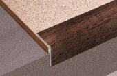 Угловой порог из декорированного алюминия Д19 КД Орех 2,7 м Угловой порог из декорированного алюминия Д19 КД Орех 2,7 м