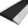 Заказать Порог противоскользящий с черной вставкой Д15 Серебро НЕ (анодированный) 2,7 м Заказать Порог противоскользящий с черной вставкой Д15 Серебро НЕ (анодированный) 2,7 м