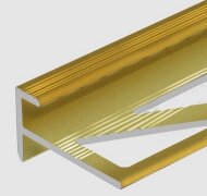 Профиль F-образный алюминиевый 10 мм PV53-12 песок матовый 2,7 м Профиль F-образный алюминиевый 10 мм PV53-12 песок матовый 2,7 м