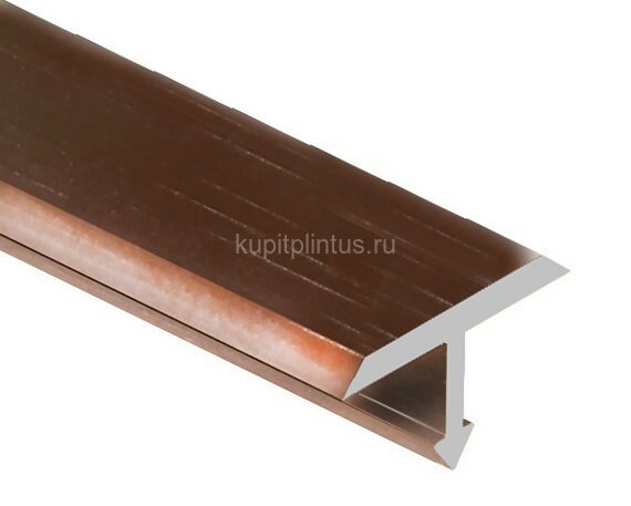 Заказать Профиль Т-образный алюминий 26 мм (плоский) Gunsen PV39-15 розовый блестящий 2,7 м 