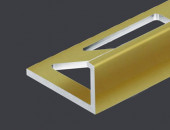Алюминиевый L-профиль 12 мм PV03-12 песок матовый 2,7 м
