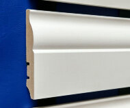 Плинтус МДФ белый 80 Hannahholz KW 81304 2,4 м Плинтус МДФ белый 80 Hannahholz KW 81304 2,4 м