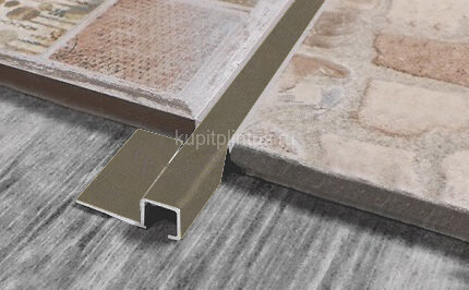 Заказать Профиль для плитки внешний П-образный алюминий 12х12 мм PV32-08 шампань матовая 2,7 м Заказать Профиль для плитки внешний П-образный алюминий 12х12 мм PV32-08 шампань матовая 2,7 м