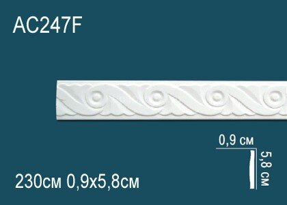 Заказать Гибкий молдинг с орнаментом Перфект AC247F 58х9 мм 2,3 м Заказать Гибкий молдинг с орнаментом Перфект AC247F 58х9 мм 2,3 м