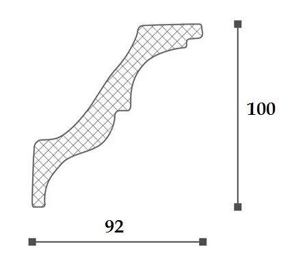 Заказать Карниз NMC Nomastyl AT 100х92 2 м Заказать Карниз NMC Nomastyl AT 100х92 2 м