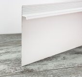 Алюминиевый плинтус теневой под гипсокартон ПТ-1/80 белый матовый 3м