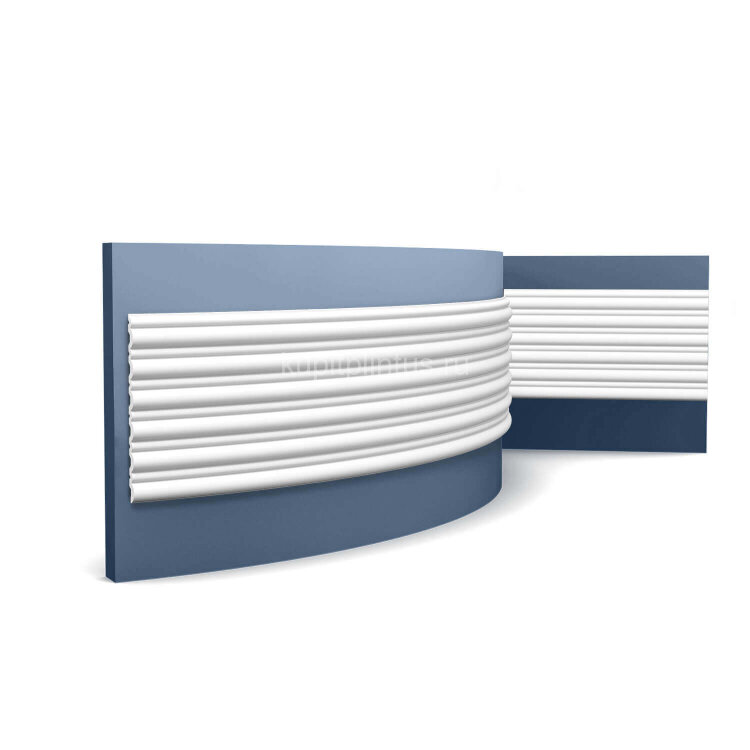 Заказать Декоративная панель гибкая Orac Decor 3D WX211F белый полиуретан 200x25.5x1.7 см 