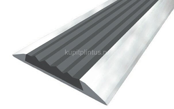 Заказать Порог противоскользящий с серой вставкой Д15 Алюминий-серый (без отделки) 2,7 м Заказать Порог противоскользящий с серой вставкой Д15 Алюминий-серый (без отделки) 2,7 м