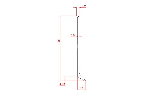 Заказать Соединитель ПВХ для плинтуса Евротрим L-80 2157.00 золото 