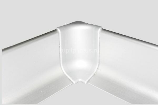 Заказать Комплект уголков внутренних (2 шт.) для напольного плинтуса Effector Q63 серебро 