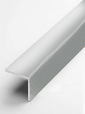 Алюминиевый уголок защитный 20х20 мм прямой PV74-01 полированный 2,7 м