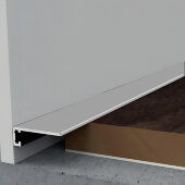 Алюминиевый микроплинтус щелевой 6х16 мм Мега-Трейд МП-6-2м 9121 серебро 2 м