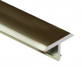 Профиль Т-образный алюминий 26 мм (плоский) Gunsen PV39-17 титан блестящий 2,7 м