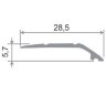 Заказать Порог разноуровневый из алюминия ПО-28х6 серебро матовое 2,7 м Заказать Порог разноуровневый из алюминия ПО-28х6 серебро матовое 2,7 м