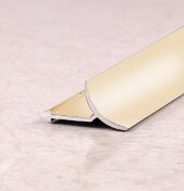 Внутренний угол для плитки алюминиевый ПО-В9 Розовый глянец 2,7 м