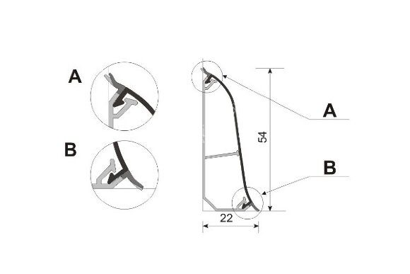 Заказать Плинтус напольный алюминиевый Aspro A-5ZLCO-A0, A1 54 мм Матовое серебро 2,5 м Заказать Плинтус напольный алюминиевый Aspro A-5ZLCO-A0, A1 54 мм Матовое серебро 2,5 м